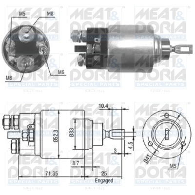 Solenoid Switch, starter